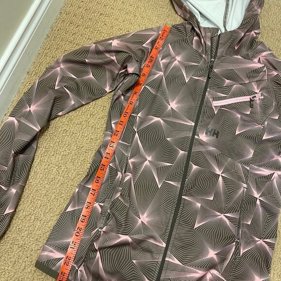 Helly Hansen Fleece-Lined Softshell Hooded Jacket Brown Pink - Picture 8 of 12